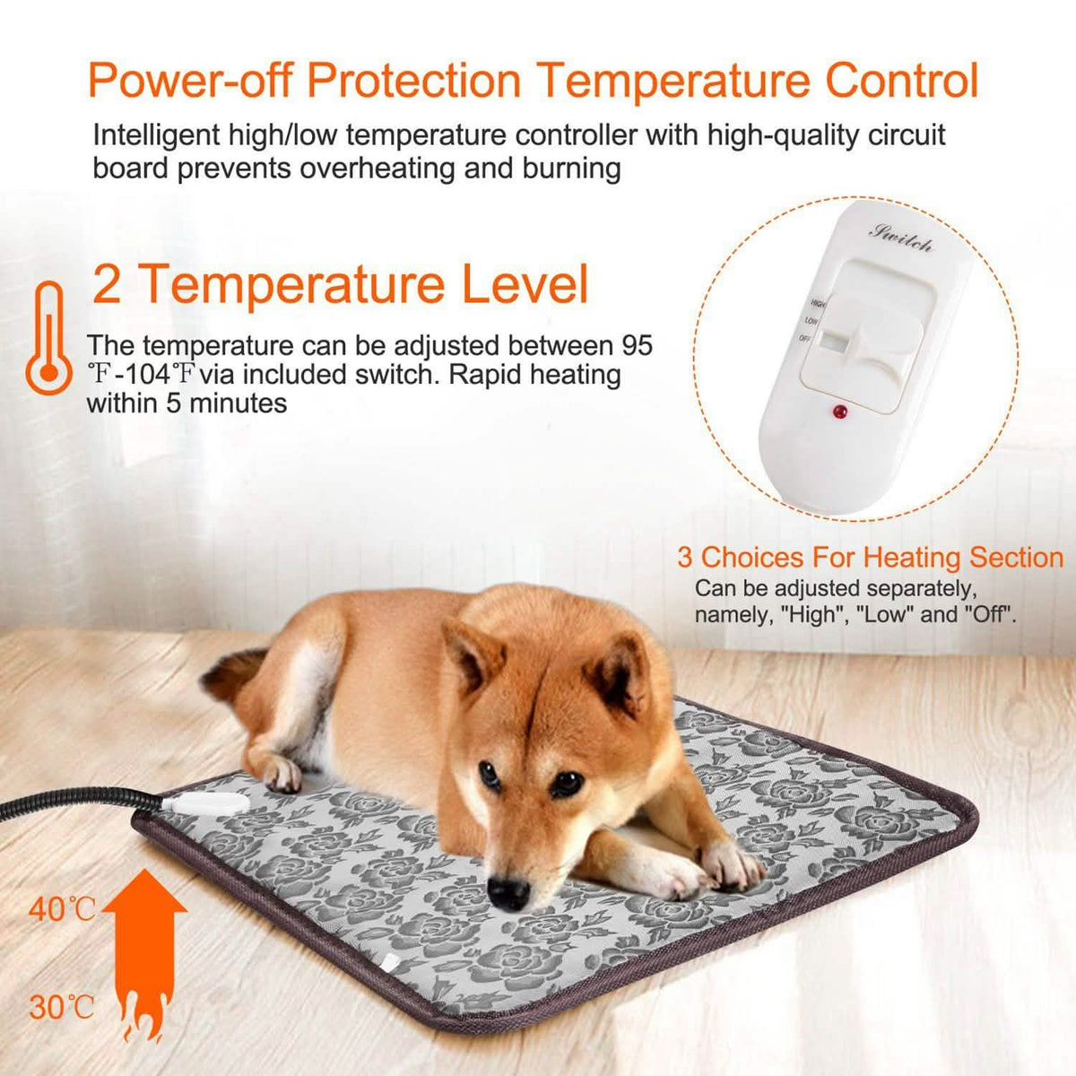 Pet Heating Pat Dog Cat Electric Heating Mat
