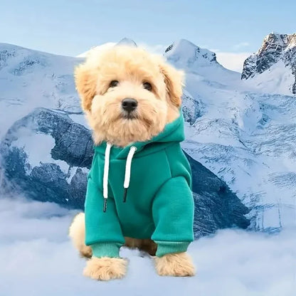 Pet Sweatshirt Hoodie With Pocket in the Back for Small Dogs