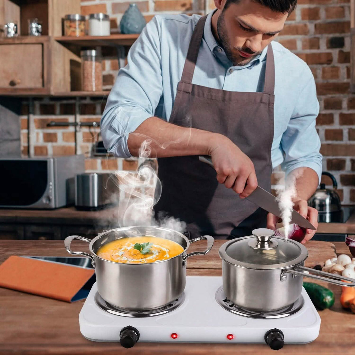 Portable Coil Heating Hot Plate Stove Countertop
