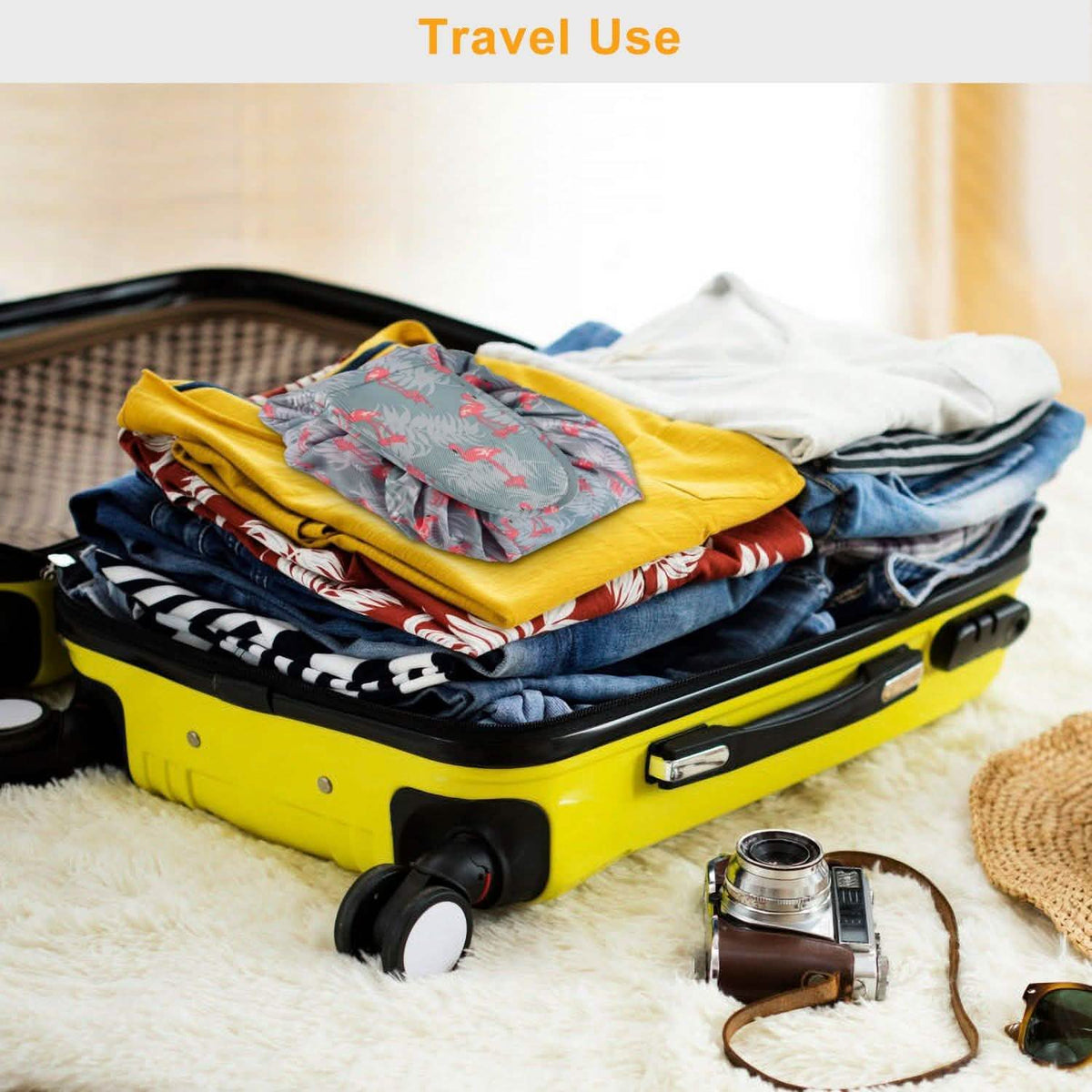 Portable Makeup Bag Drawstring Cosmetic Bag