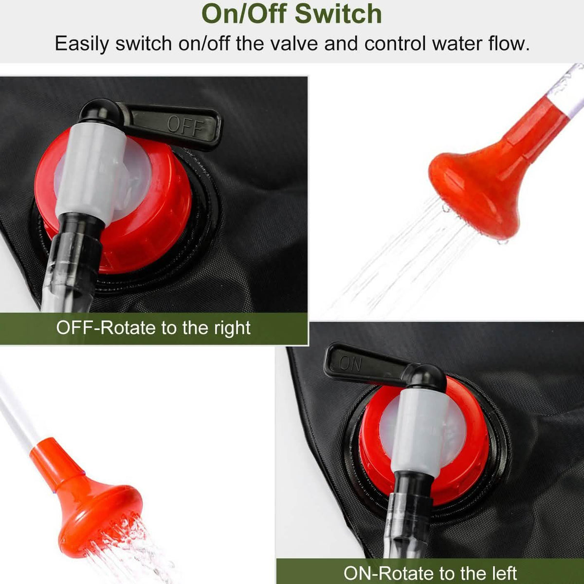 Portable Solar Heated Shower Bag