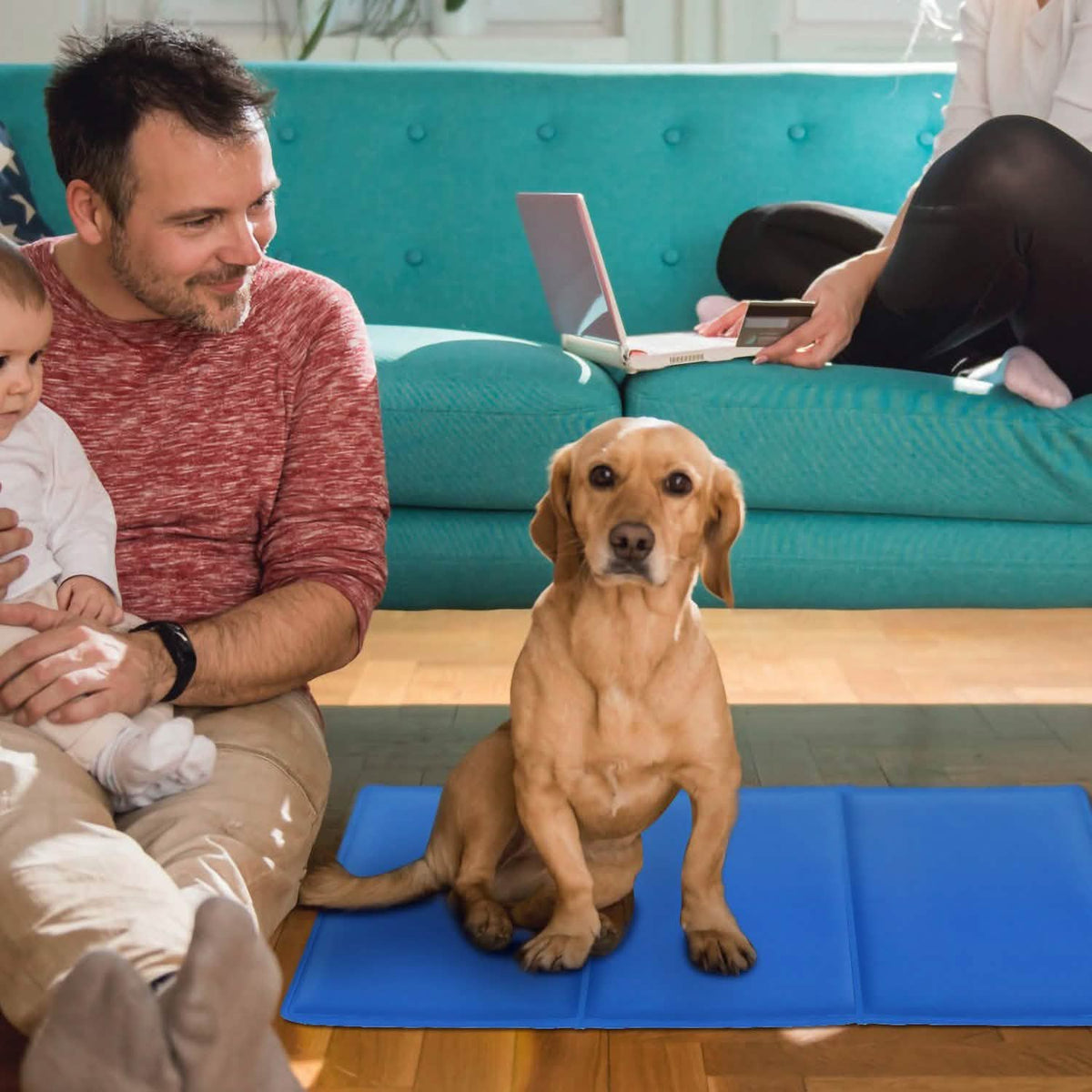 Pressure Activated Pet Gel Self Cooling Mat Pad
