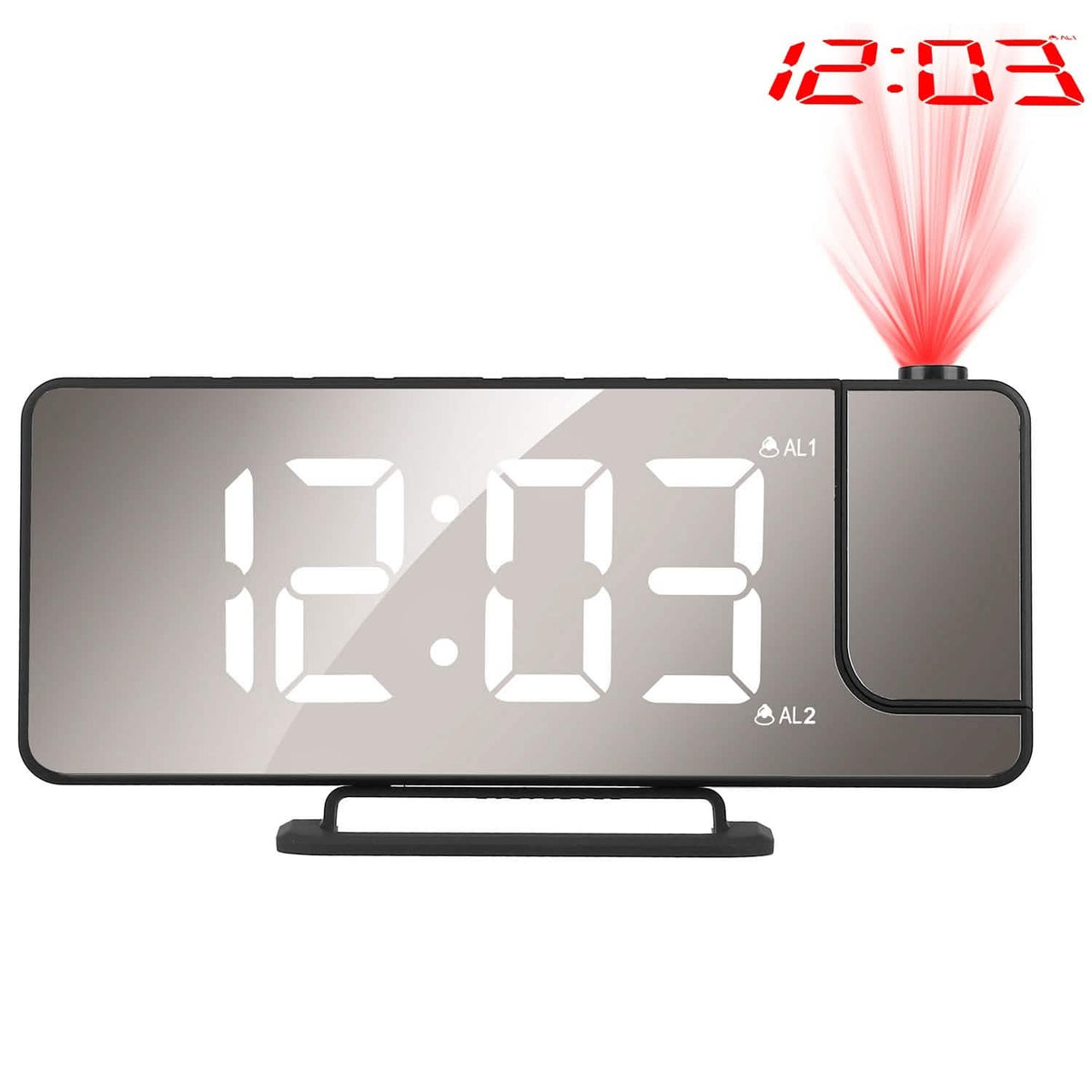 Projection Alarm Clock LED Digital Alarm Clock with Dual Alarms Snooze