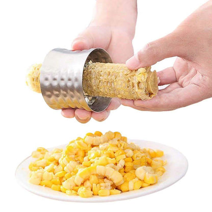 Quick Corn Cob Stainless Steel Cutter And Peeling Ring
