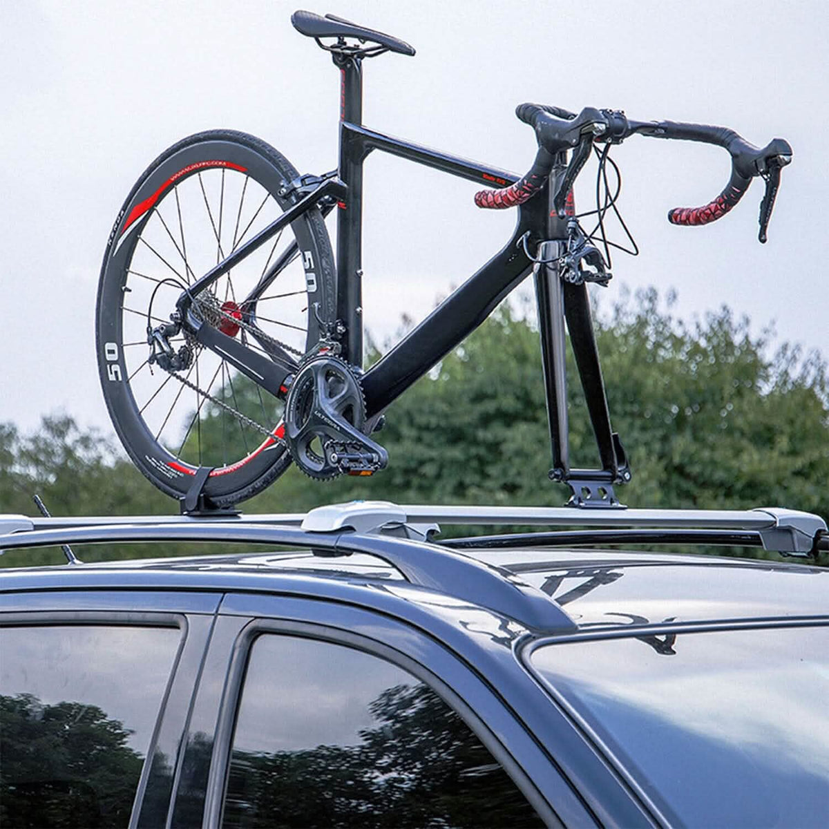 Quick Release Bike Fork Block Mount Rack for Car Roof