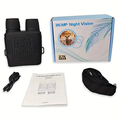 Rechargeable Infrared Night Vision Goggles 10X Digital Zoom with 3'' Screen