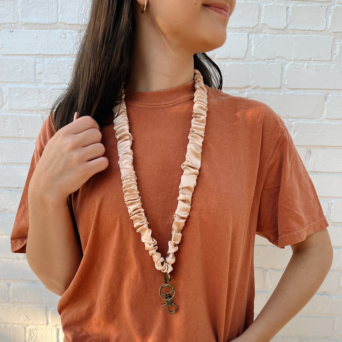 Tan Lanyard