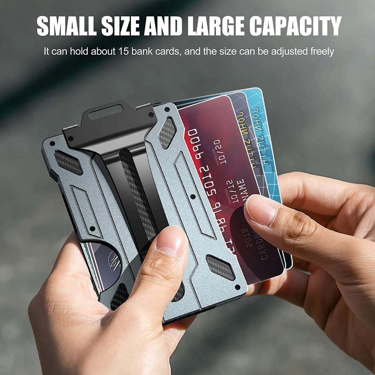 Slim Aluminum Metal Money Wallet