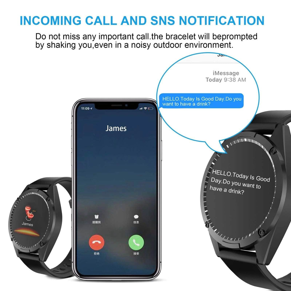 Smart Sport Watch Activity Tracker with Blood Pressure Heart Rate Sleep Monitor