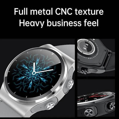 Smart Watch with Earbuds 1.28 inch Waterproof Bluetooth Fitness Watch