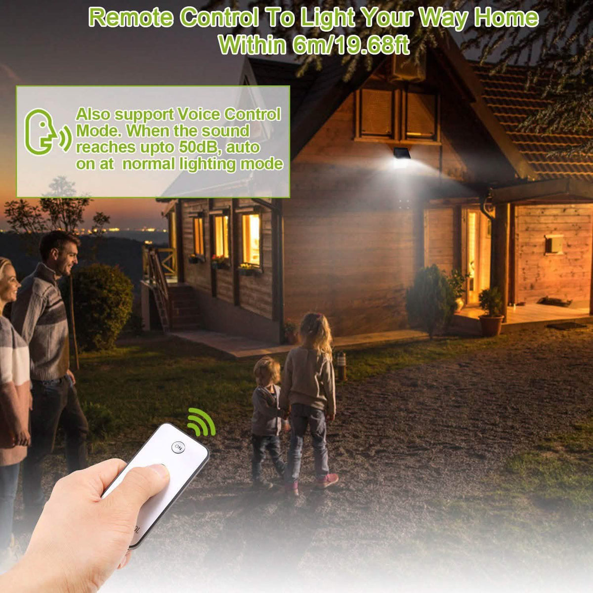 Solar Lights 88 LEDs Outdoor Wall Lamps