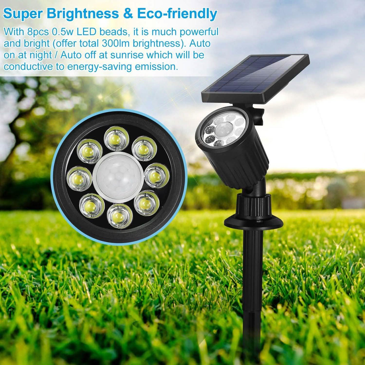 Solarek Lights Outdoor Solar Powered LED Spotlights