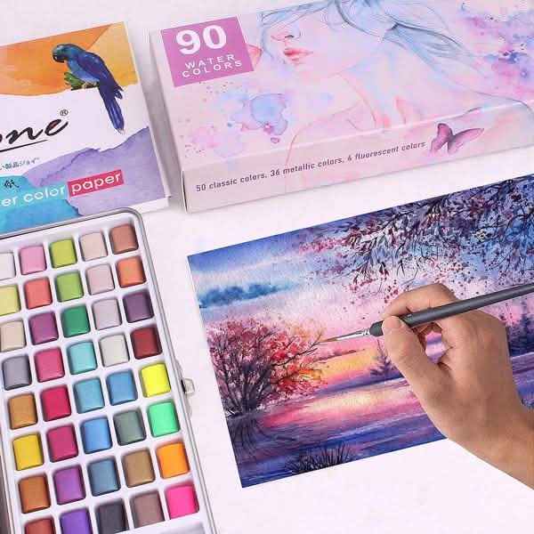 Solid Watercolor Pigment Set
