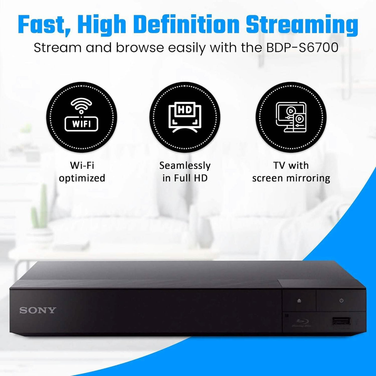 Sony 4k Blu Ray DVD Player for TV  (Refurbished)