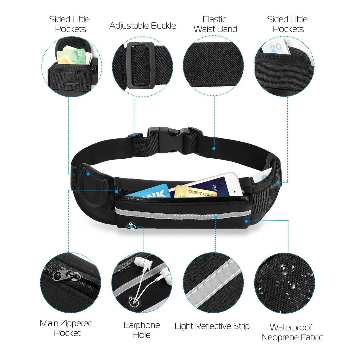 Sports Waist Bag Running Belt Pack