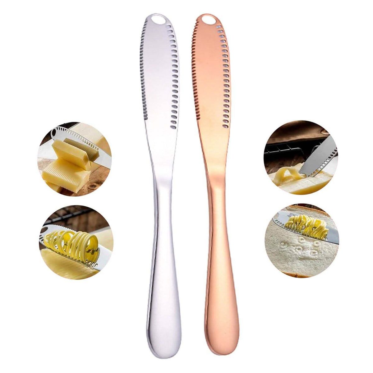 Stainless Steel And Copper Butter Spreader Cutter Slicer Knife