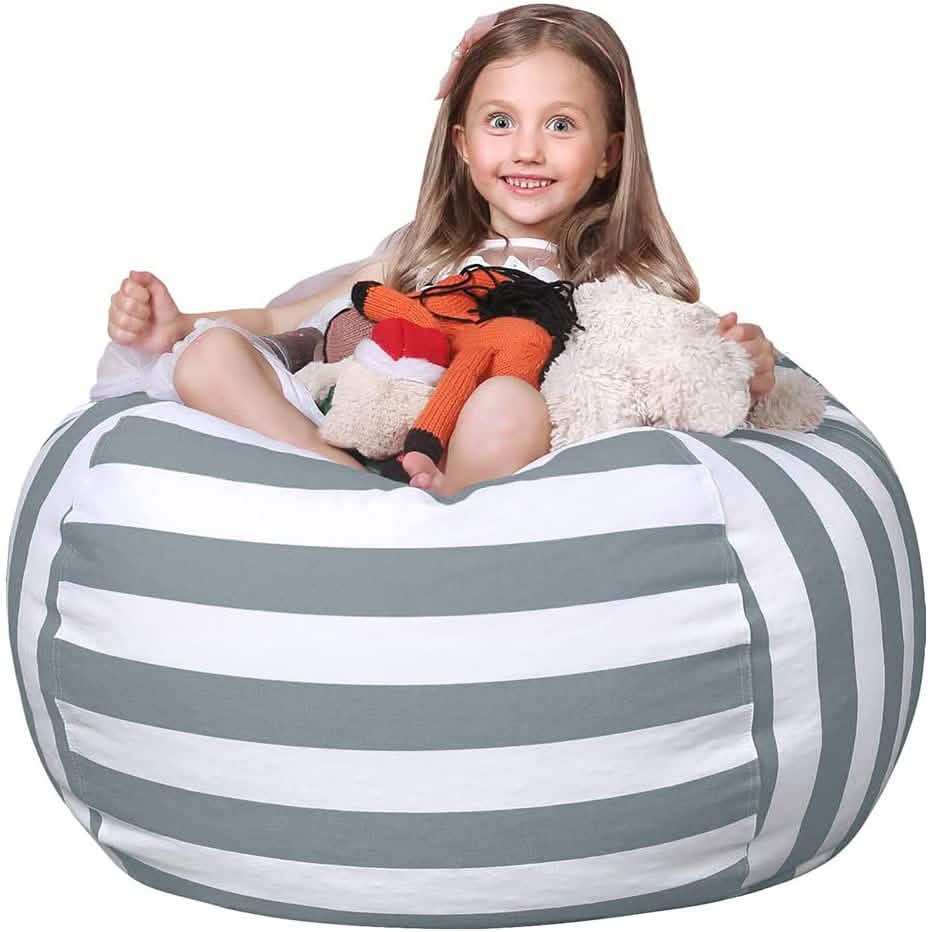 Stuffed Animal Storage Bean Bag Chair Cover