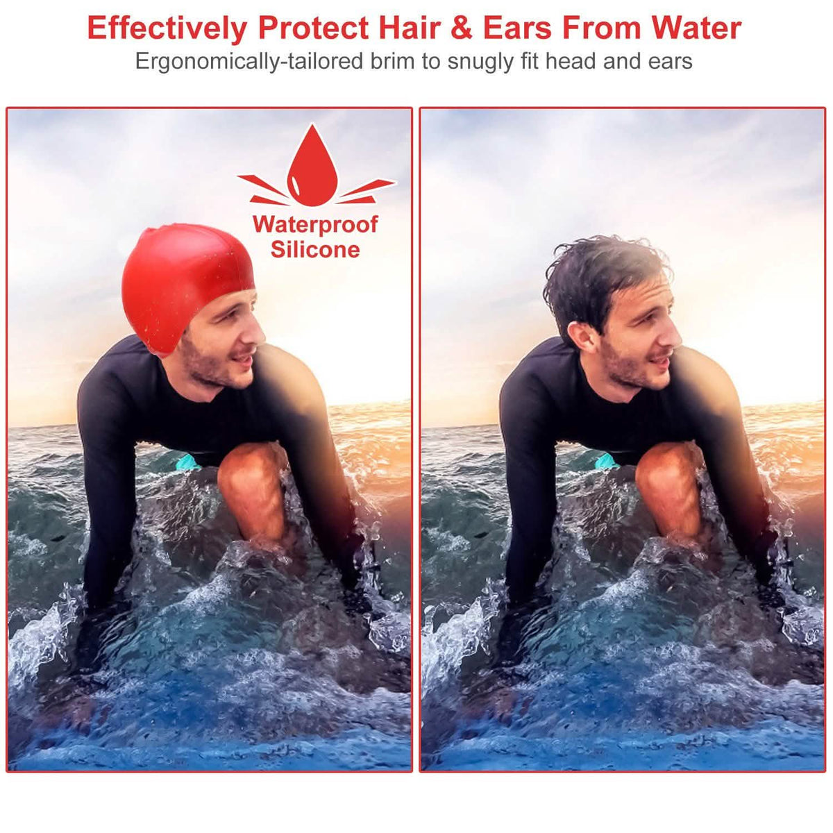 Swimming Cap Waterproof Silicone