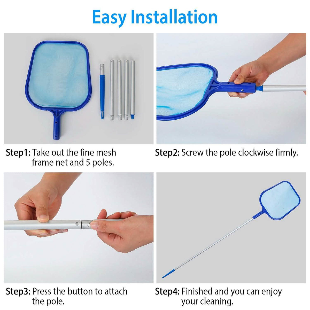 Swinging Pool Skimmer Cleaner Mesh Net