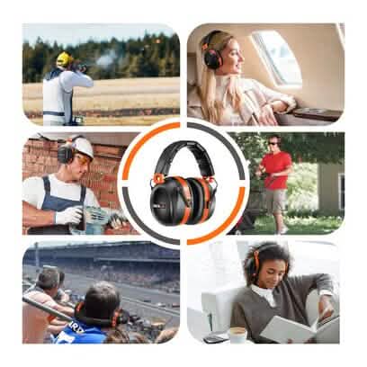 TACKLIFE Ear Muffs, SNR 34 dB Hearing Protection HNRE1