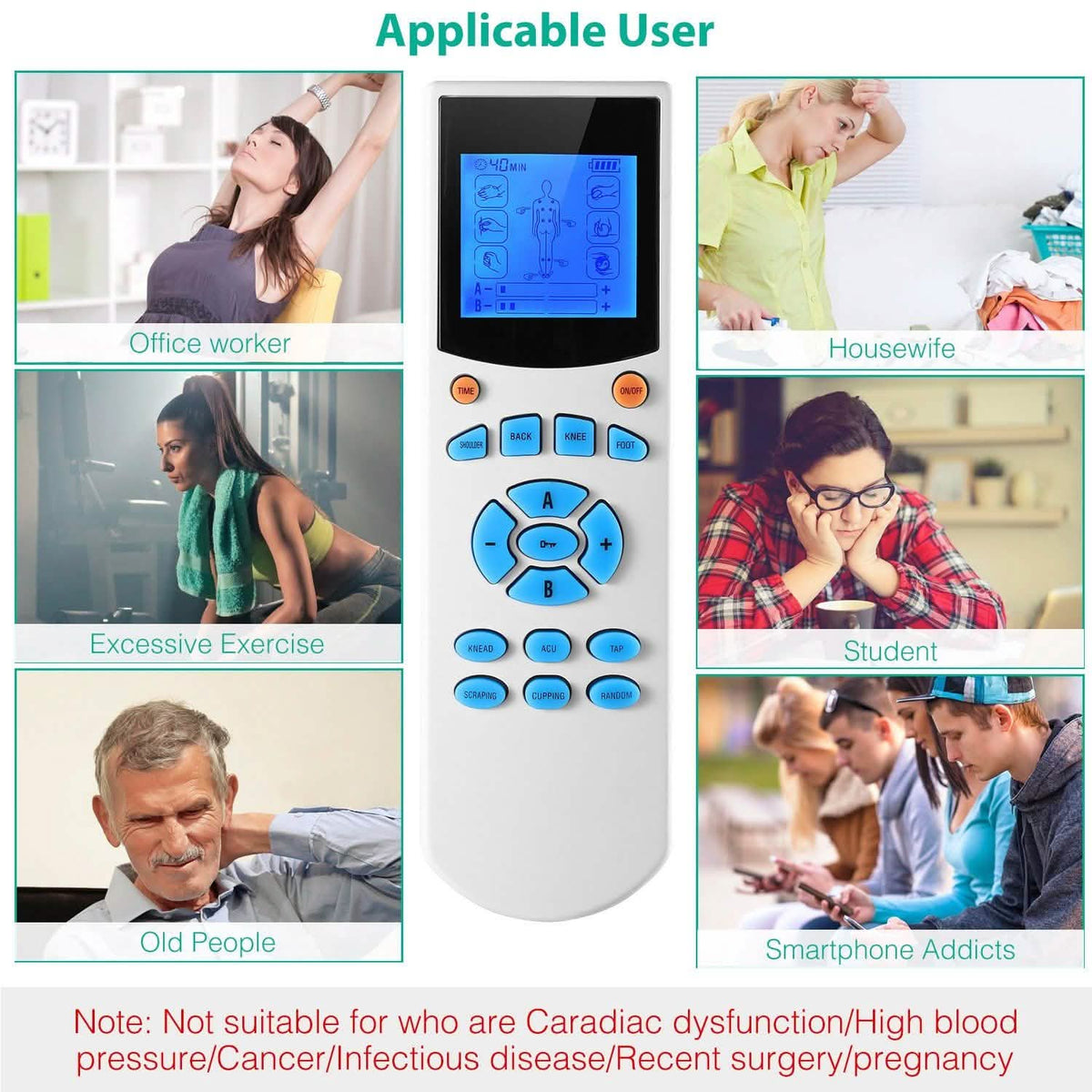 Tens Unit Machine Impulse Massager