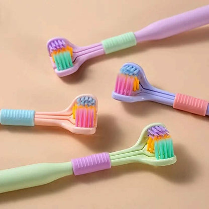 Threesided Soft Bristle Toothbrush