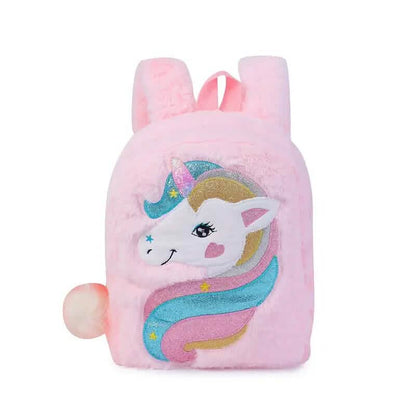 Tie-Dye Fabric Unicorn Shoulder Bag for Girls
