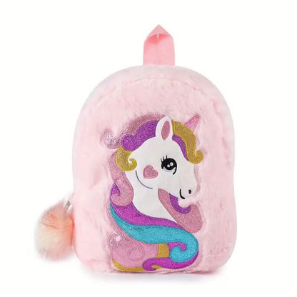 Tie-Dye Fabric Unicorn Shoulder Bag for Girls