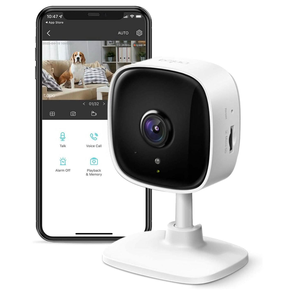 TP-Link Tapo 1080P Indoor Security Camera for Baby Monitor  (Refurbished)