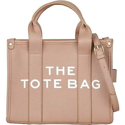 Trendy Leather Tote Bag Small Personalized Top Handle Crossbody Handbags