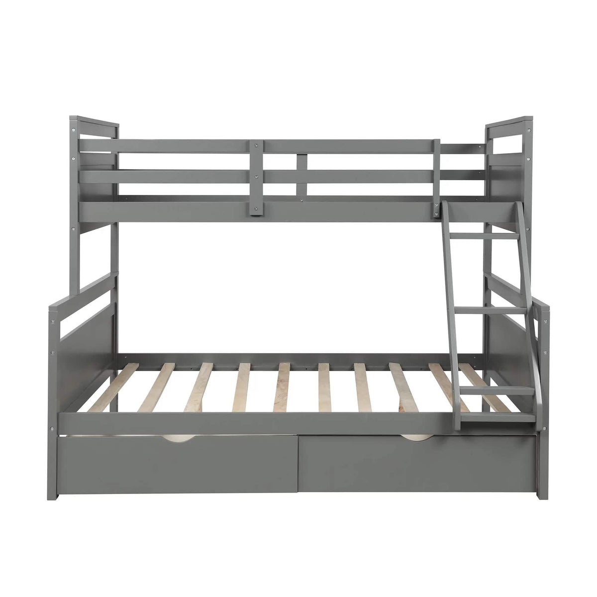 Twin over Full Bunk Bed with 2 Storage Drawers