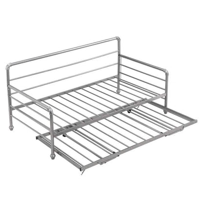 Twin Size Daybed with Adjustable Trundle