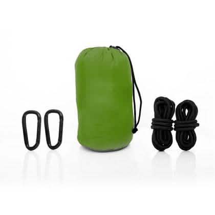 Two-Person Parachute Hammock with Built-in Mosquito Net & Carry Pouch