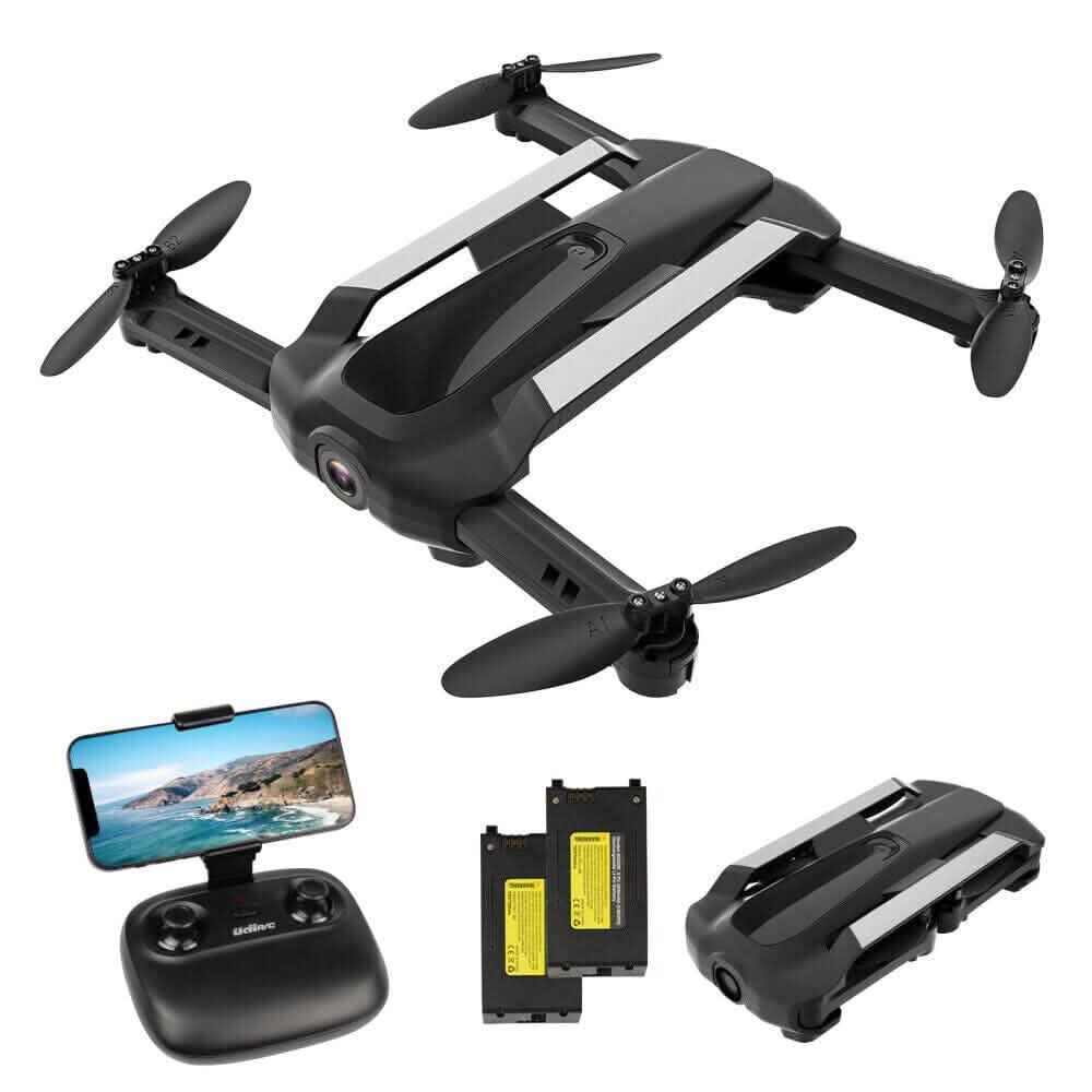 UDIRC Foldable RC Drone FPV WiFi Quadcopter w/ 720P HD Camera & 2 Batteries U73