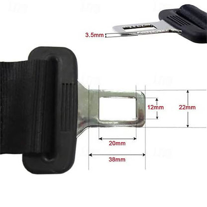 Universal Car Seat Belt Extension Safety Belt Extender with Buckle Clip Suitable for Pregnancy or Larger Body Types