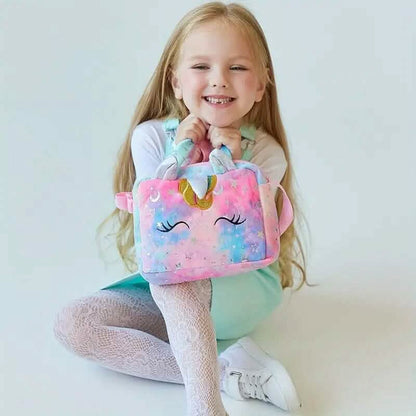 Unicorn Corduroy Shoulder Bag for Girls