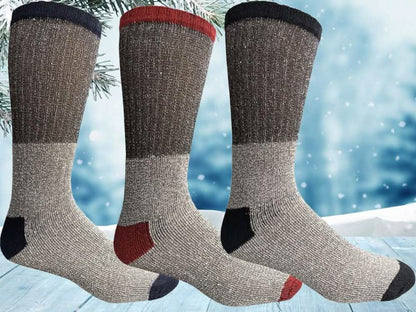 Unisex Insulated Thermal Cotton Cold Weather Crew Socks
