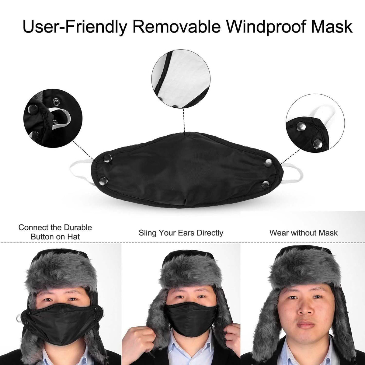 Unisex Winter Trooper Trapper Hat