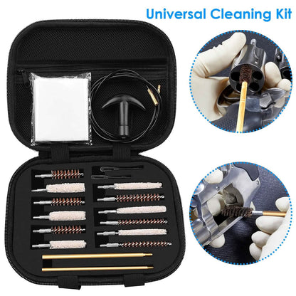 Universal Gun Cleaning Kit with 39.3" Flex Cable Brass Rod