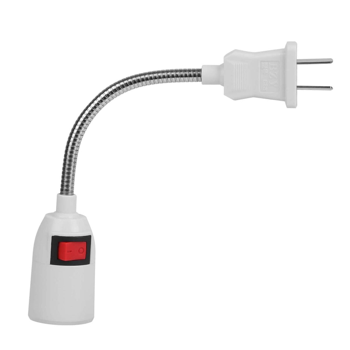 US Plug Extension Light Socket with On/Off Switch