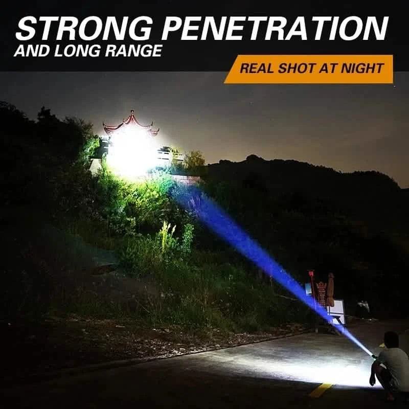 USB Rechargeable Strong Light Flashlight