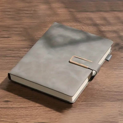 Vintage A5 Leatherbound Notebook with Personalized Soft Cover and Bookmark