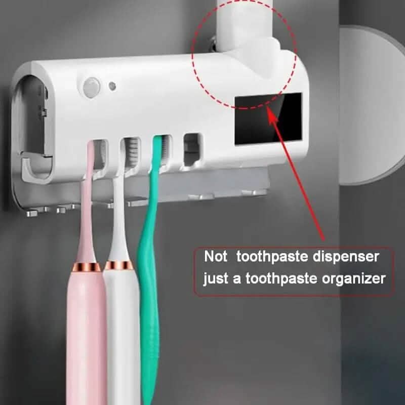 Wall Mounted 4 Slot Toothbrush UV Disinfection Device