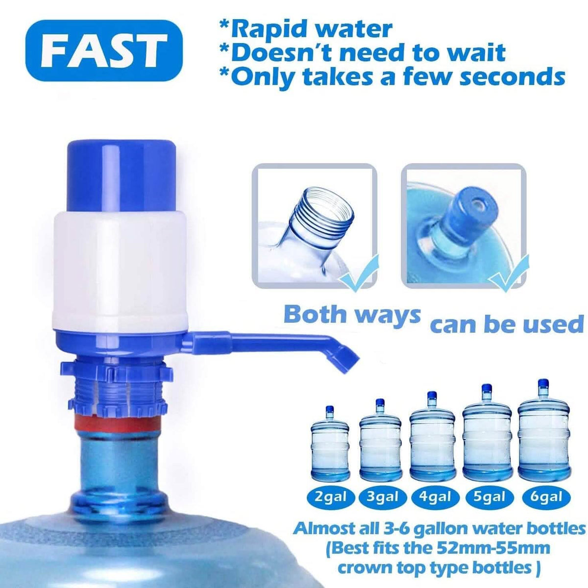 Water Bottle Pump Manual Pressure Water Dispenser