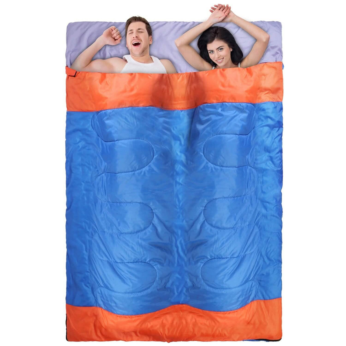 Water Resistant Camping Cotton Liner Sleeping Bag with Sack