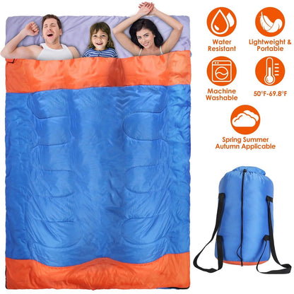 Water Resistant Camping Cotton Liner Sleeping Bag with Sack