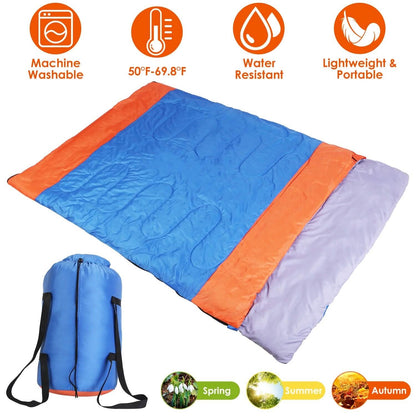 Water Resistant Camping Cotton Liner Sleeping Bag with Sack