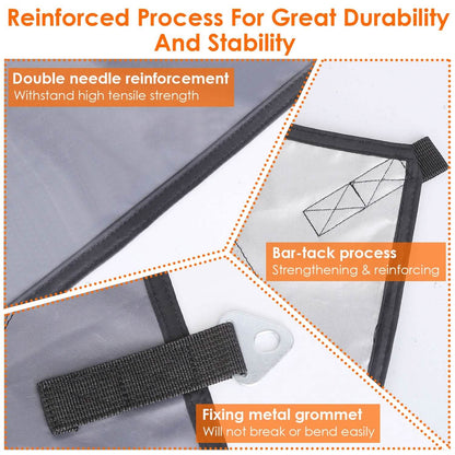 Waterproof Camping Tarp Kit Tent Canopy Awning Portable Rain Fly
