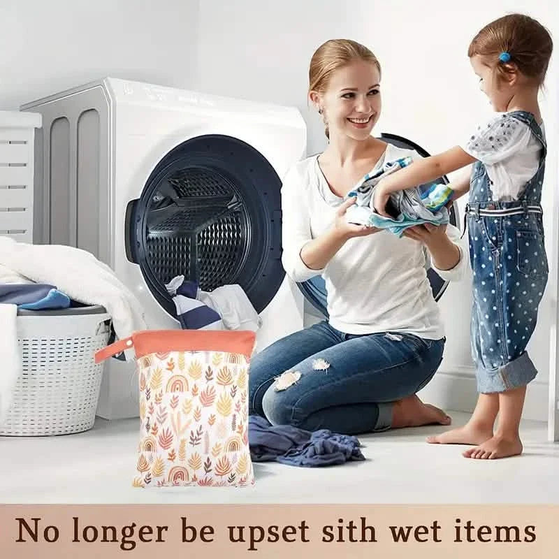 Waterproof Reusable Wet Bag Wet Dry Bags For Cloth Diapers & Breast Pump Parts