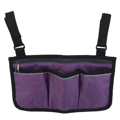 Wheelchair Armrest Organizer Bag